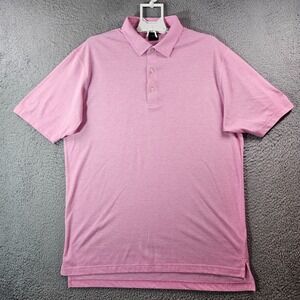 Dunning Golf‎ Polo Shirt Men XL Short Sleeve Pink
